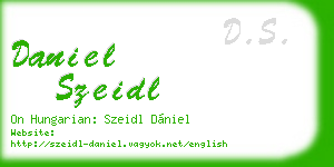 daniel szeidl business card
